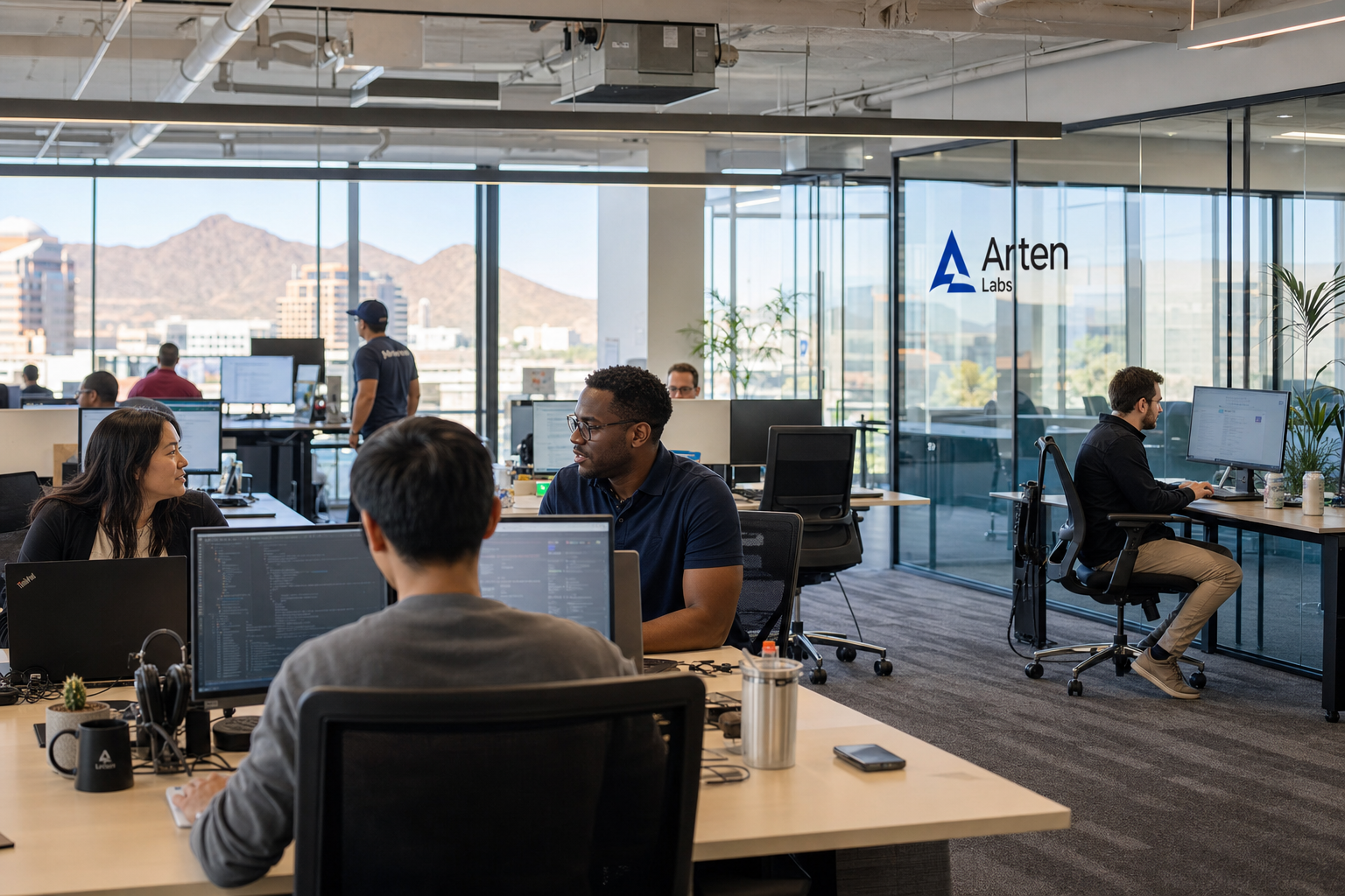 Arten Labs team at work