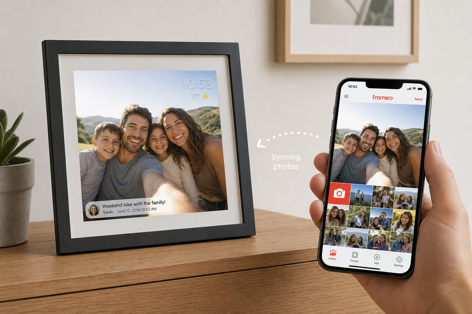Connected Digital Photo Frame App – Photospring