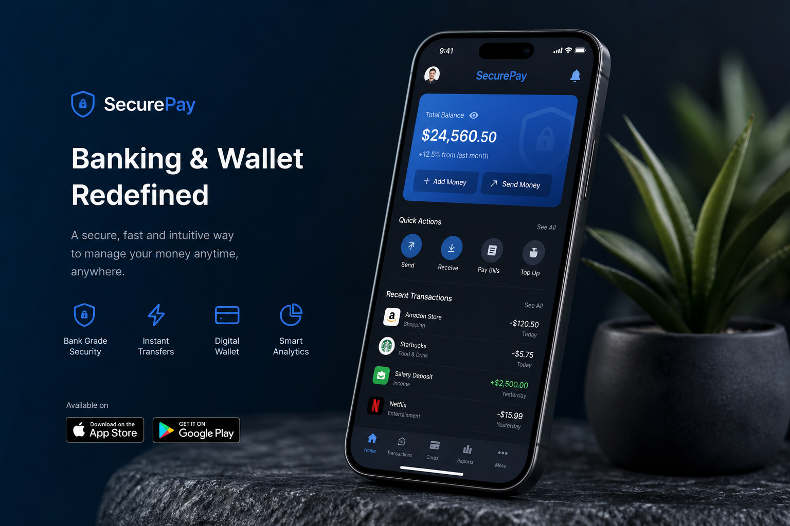 Digital Wallet & Mobile Banking – SecurePay